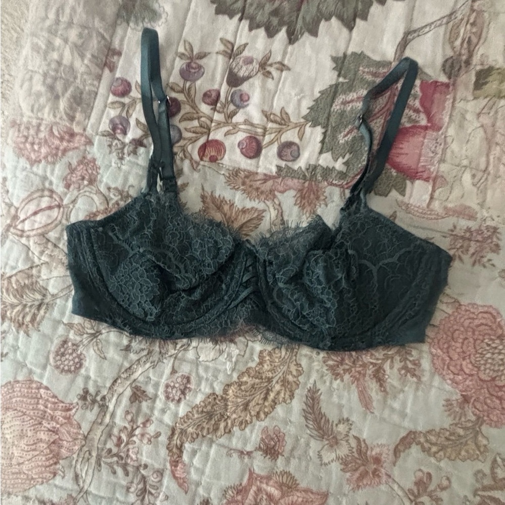 Victoria's Secret Dark Teal Lace Bra